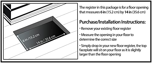 Decor Grates SPH614-RB Floor Register, 6x14, Rubbed Bronze Finish by Decor Grates - Image 5