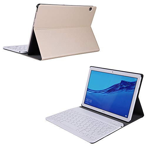 Keyboard Folio Case for Lenovo TB-X605FC / TB-X605LC,Faux Leather Cover for Lenovo M10 FHD REL, Wireless Bluetooth Keyboard for 