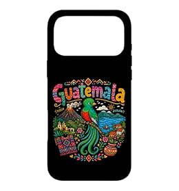 Hand Drawn Guatemala Travel Souvenir Landmark Gift Case for iPhone 17 Pro Max