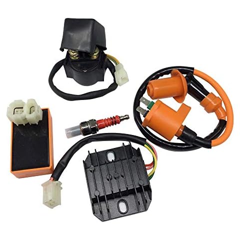Hity Motor Brand AC Racing Ignition Coil 6 Pin CDI Voltage Regulator Rectifier Solenoid Relay for gy6 50cc 125cc 150cc ATV Quad Go Kart Moped Cover