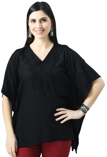 Image of QAZMI Women's Rayon Cotton Kaftan