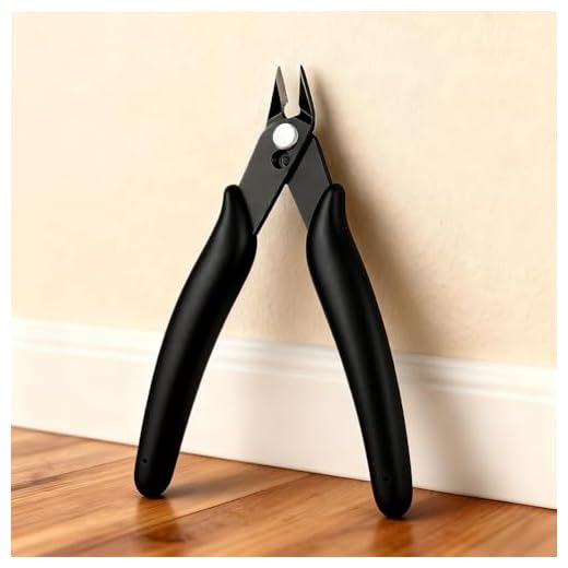Micro Flush Cutter,5-in Side Cutter Diagonal Cutting Pliers,Non-Slip Diagonal Cutting Pliers for Electronics, Heating Wire, Model Sprue(Black)