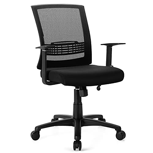 Giantex Ergonomic Mesh Executive Office Chair With Adjustable Lumbar Support, Swivel Managerial Chair With Rocking Function, High-Back Computer Chair, Home Office Desk Chair #TOP7
