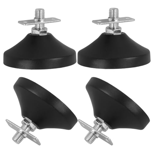 HOOTNEE 4Pcs Adjustable Feet Levelers for Foosball Table Football Machine Anti Skid Rubber Leg Levelers Furniture Leveling Pads for Game Room Tables