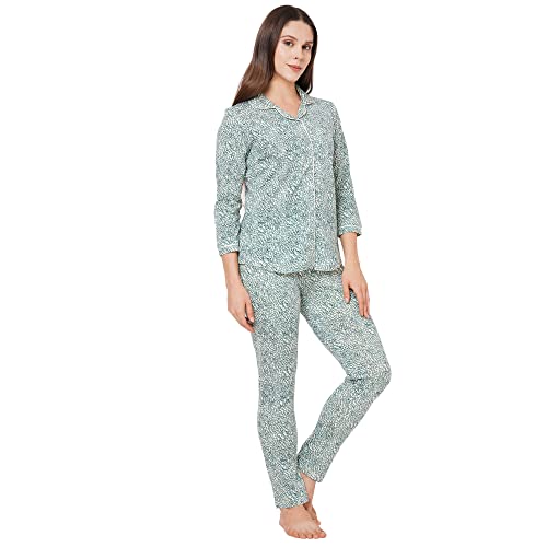 Image of Sweet Dreams Women's Cotton Printed Night Suit Set