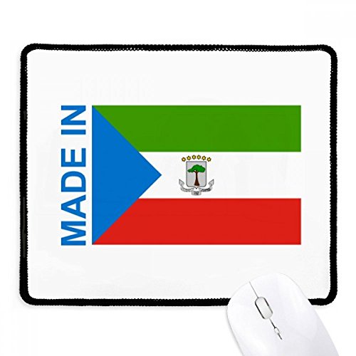 Alfombrilla ratón Guinea Ecuatorial antideslizante, mousepad gaming negro de oficina