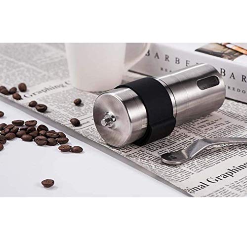 Cafeteras Mini Molinillo de café Máquina de café Manual de Acero Inoxidable Molinillo de Pimienta para batir a Mano…