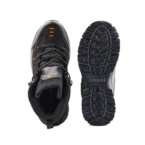 Image of ASIAN Men's Everest-22 Sports Trekking & Hiking,Walking Hi-Neck Shoes with Rubber Outsole & Memory Foam Insole Lace-Up Shoes for Men's & Boy's