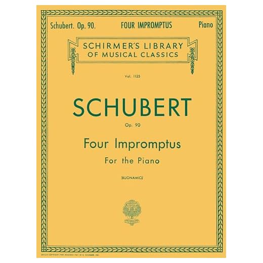 Franz schubert: four impromptus for piano op.90 piano: Impromptus for the Pianoforte (Schirmer's Library of Musical Classics)