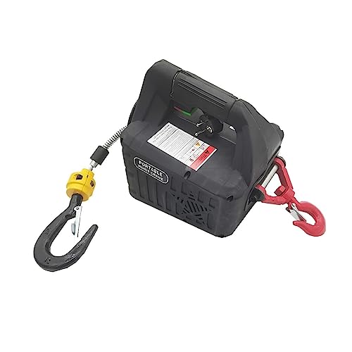 Winche eléctrico portátil 500Kg con cable de acero miniatura 3