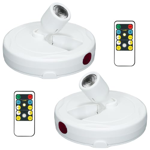 Wireless Spotlight Battery Operated, Picture Light with Remote, LED Accent Spot Light for Indoor...