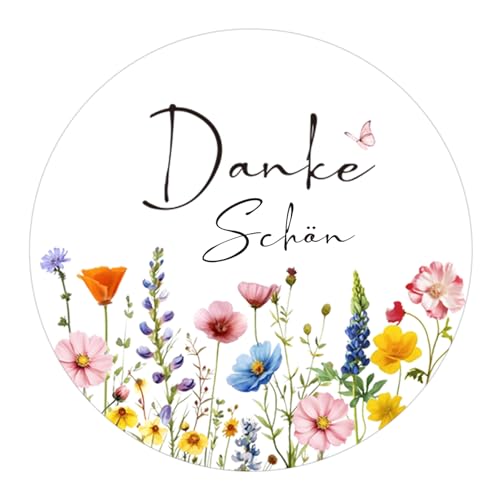 G2PLUS Danke Schön Geschenkaufkleber 4cm Round Etiketten Aufkleber für Gastgeschenken Hochzeitsgeschenke Geburtstagsgeschenke 120stk