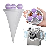 ワッシャー 洗濯機用のペットの毛取りネット袋 浮遊メッシュフィルターバッグ ヘアキャッチャーボール 衣類用の犬や猫の毛に効果的 パープル 再利用可能な洗濯機用