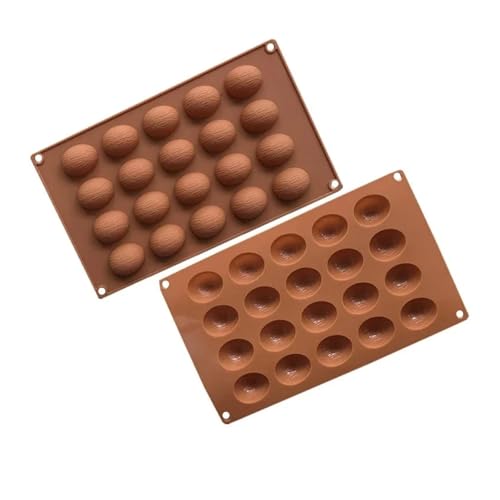 Moule silicone gâteau chocolat en forme de noix 20 trous cuisson pudding - 4