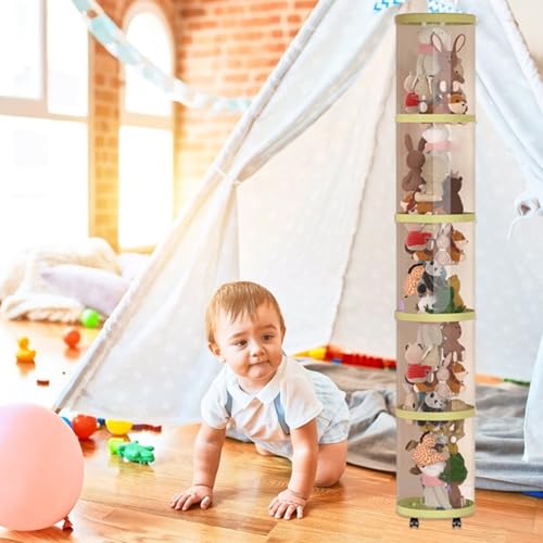 Rangement animaux en peluche vertical pour résoudre le désordre