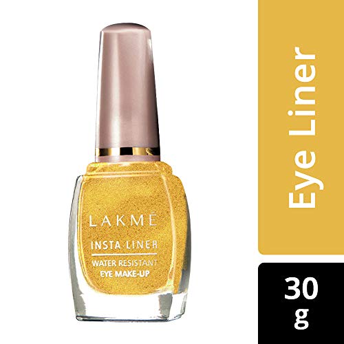 Image of LAKME Insta Eye Liner Set - Blue, Golden, Green 9 Ml Each - Shimmery Finish Gel