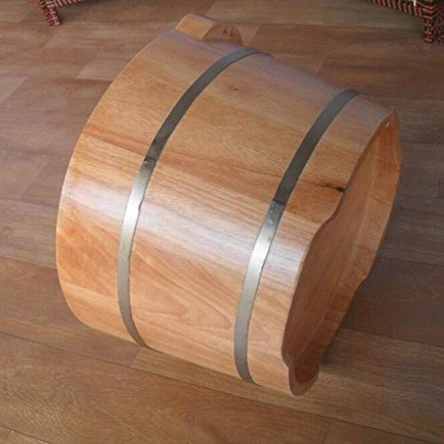 Cubeta de baño de pies de madera natural 41 cm miniatura 3