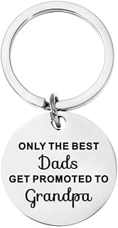 Christmas Birthday Gifts for New Grandpa Only The Best Dads Get Promoted to Grandpa Keychain for First Time Grandpa Gift for Papa Fathers Day First Time Grandpa Gifts