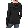 Womens Soft Ribbed Hoodie Sweaters - Minimalist Ch... #2