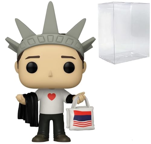 POP TV: Friends - Chandler Bing in New York Funko Figura de vinilo (incluido con funda protectora de caja compatible), multicolor, 9,5 cm