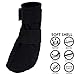 Grande Finale postoperativer Schutz, Schutz- und Wiederherstellungs-Socken, atmungsaktiv, für Hunde, Katzen, 100% Softshell – (2(S)–5cm (2,0 Zoll) H–9 cm, schwarz)