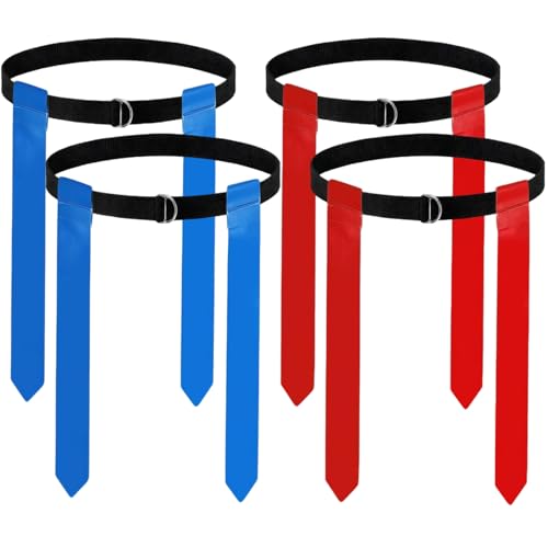 HAPNEWEY Flag Football Set - Dual Color Belts & Flags