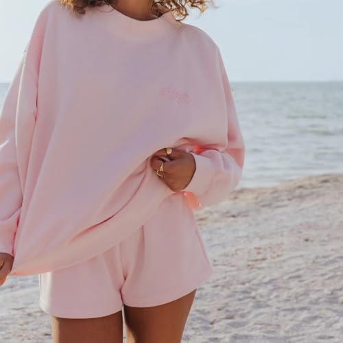 Womens Sweat Shorts with Pockets Comfy High Waist Drawstring Workout Lounge Shorts Loose Fit Short Athletic Jogger4