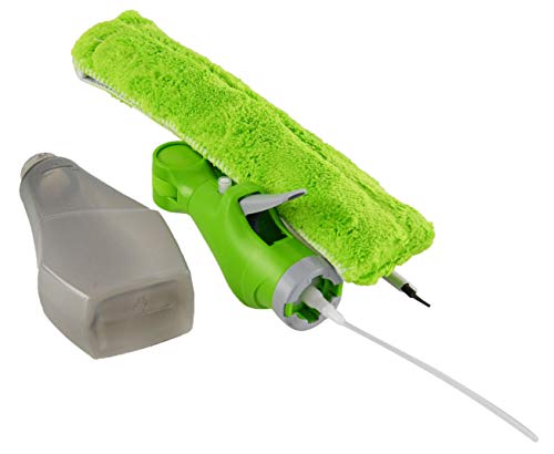 Image of HOME-X 3-in-1 Windshield Squeegee with Spray Bottle, Blade, and Microfiber Cloth, Car Cleaning Tool