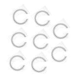 POPETPOP ギターロゼットステッカー 8個 アコースティック クラシックギター用 サウンドホール装飾シール 自己粘着性 ギターアクセサリー