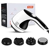 maquina para celulitis marca philips Masajeador Eléctrico Anticelulítico con 4 Cabezas Intercambiables - Ofrece 4 funciones. 2 cabezales de utiliza para promover la grasa superficial., como piernas,espalda,brazos,abdomen,hombros,muslos, glúteos; 1 cabezas más para un muscular masaje profundo para desinflar las piernas, dar forma a la figura,1 cabezales para exfoliar pieles muertas. Demasiada presión detiene la rotación, pero sigue vibrando. Así que es mejor que no presione demasiado.