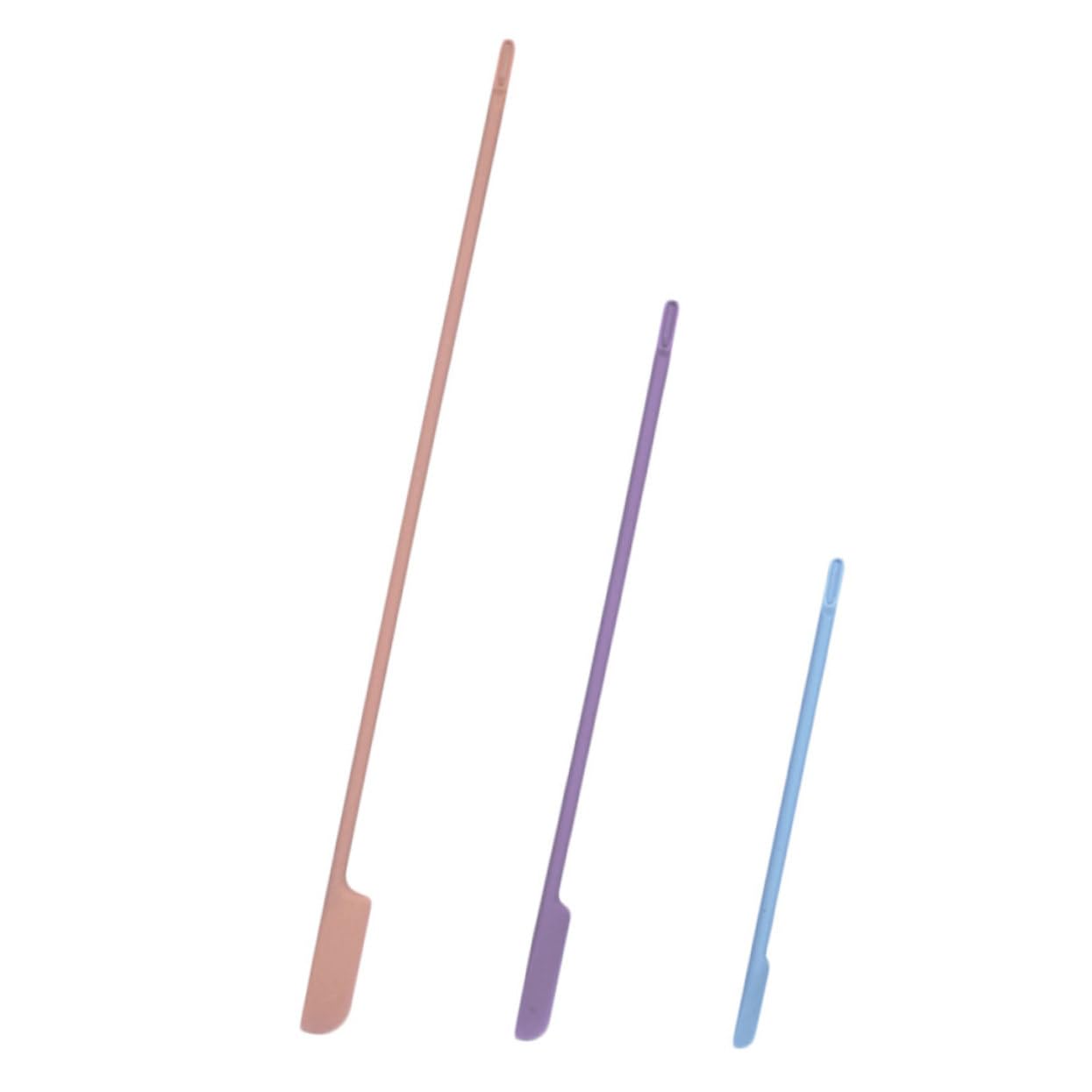 TOVINANNA Silicone Makeup Spatula Kit 4pcs Jar Face Scraper Beauty Cosmetic Spatula Set Random Color