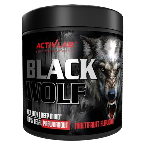 Activlab Black Wolf Pre Workout 300 g – Hochdosierter Booster mit Kreatin, Beta-Alanin, L-Arginin & Koffein – Energie, Muskelpump & Ausdauer – Multifruit