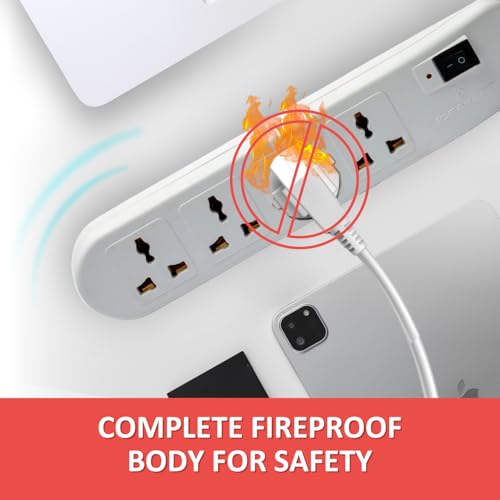 Image of SP40 - 4-Socket Power Strip | Surge Protection, Copper Cable & Reset Switch | 1.5m ABS Body, 1-Year Warranty