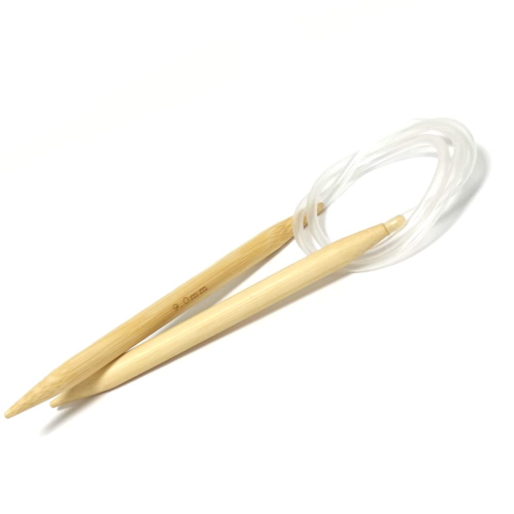 Charming Beads Natural Bamboo 9Mm Circular Knitting Needle 80Cm Length