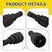 awlbed 2 PCS Automotive Heater Hose Fittings, Coolant Connectors, Quick Connect Hose Connection Parts, Compatible with Buick GMC Chevrolet Ford Lincoln 15032062 15151873 15151875 (Black)