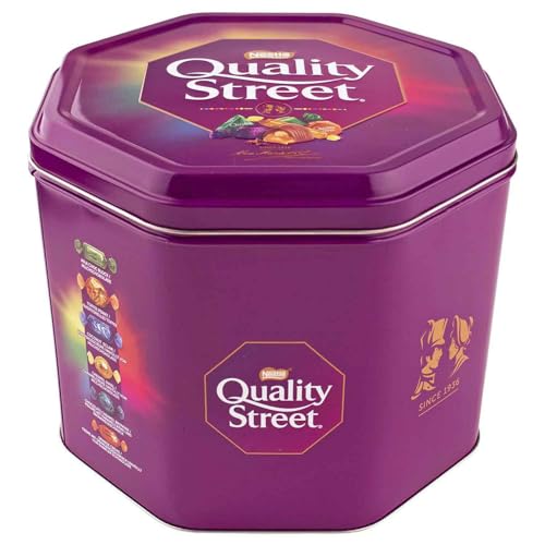 Quality Street 2 5kg Dose aktuelles Motiv - XXL Mischung aus Schoko- & Toffee-Sorten | Kultige Pralinen in Geschenk-Dose | Perfekt zum Teilen Feiern & Verschenken