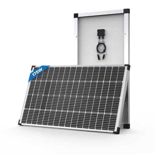 ACOPOWER Solar Panel 175Watt 12 Volt,Monocrystalline...