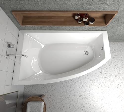 ECOLAM Baignoire d'angle Hela 150x90 cm | version...