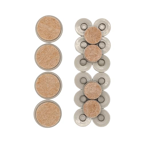 Shepherd Hardware 9936 Nail On Furniture Glides with Felt Pads, 1-Inch and 1-1/2-Inch, 20-Count, Almond