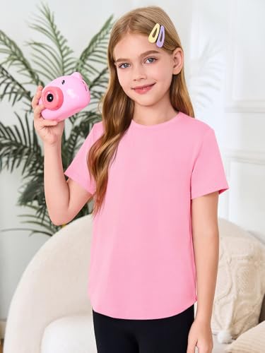 Image of Haloumoning Girls Short Sleeve T Shirts 5-14 Years