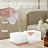 URPOWER Aromatherapy Essential Oil Diffuser Humidifier, 700ml Large Capacity Modern Ultrasonic Aroma Diffusers Running 20+ Hours with Adjustable Mist Mode/4 Timer Settings for Home Office Study #3