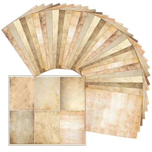Papier d'impression vintage A4 rétro pour journal et scrapbooking