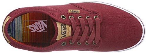 Image of Vans M Atwood Deluxe, Men's Low-Top Sneakers, Red ((10 Oz Canvas) BIK, 7.5 UK (41 EU)