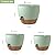 WSMKSZ Big Self Watering Pots 12/10/9 inch, Planter, Plant Pots with Mesh Drainage Holes for Indoor Outdoor Garden Plants, Plastic Flower Pots with Removable Deep Reservoir, Green with Brown