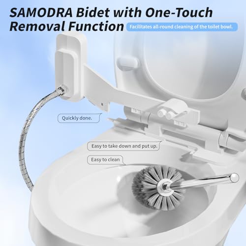 Bidet à eau douce WC SAMODRA avec pression réglable et double buse pour toilette - 4