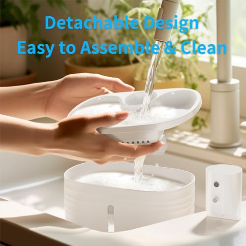 Fuente de agua recargable para gatos 2.5L inalámbrica miniatura 6