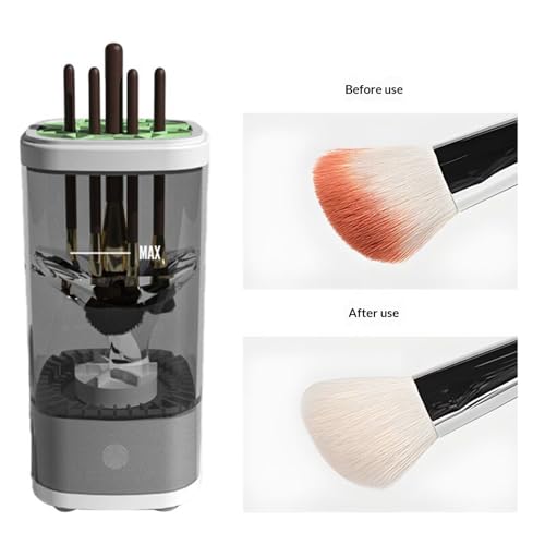 Brosse cosmétique de voyage rotative automatique électrique et compacte