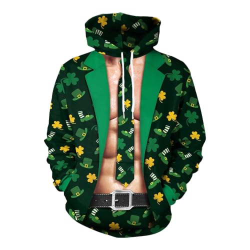 Chaqueta verano hombre ligera con capucha XXXL y estampado digital 3D