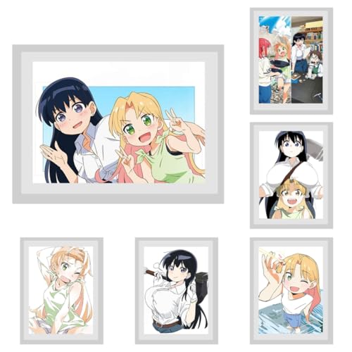 [HESHI] 瑠璃の宝石 谷川瑠璃 荒砥凪 フォトフレーム ガラスフレーム 置物 工芸品 クリスタルフォトフレーム 装飾 コレクション オーナメント 写真 展示 部屋の装飾 誕生日 祝日贈り物 アニメグッズ プレゼント (5インチ,3)のサムネイル