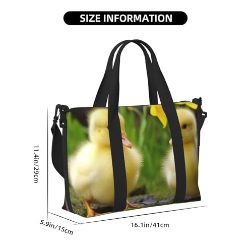 Travel Duffel Bags Personal Item Bag Carry on Luggage Bag Training Handbag Lightweight Waterproof Sports Gym Bag Cute Ducks Weekender Bag for Women Men2